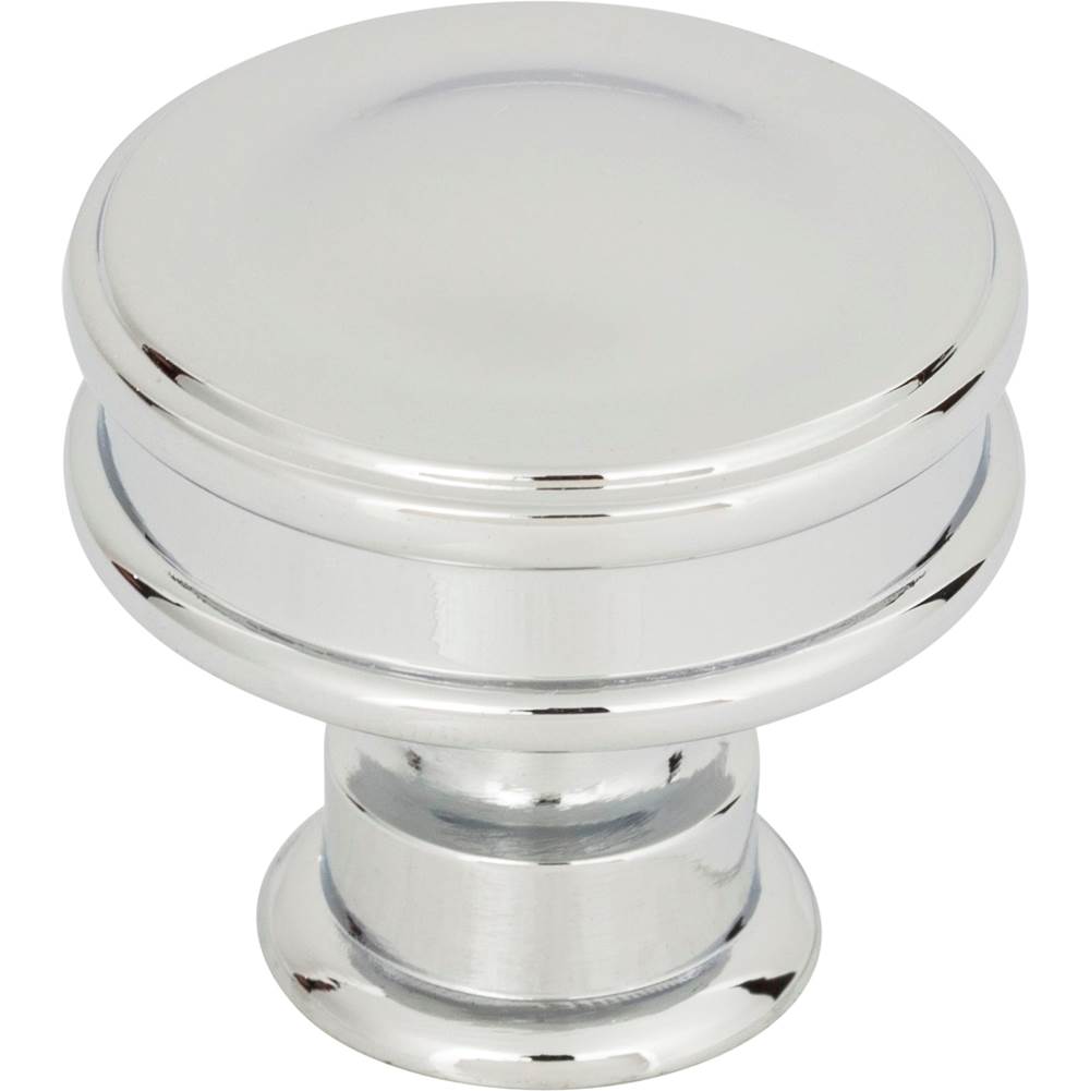 Atlas - Oskar Knob 1 1/4 Inch Polished Chrome - Polished Chrome