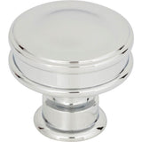Atlas - Oskar Knob 1 1/4 Inch Polished Chrome - Polished Chrome
