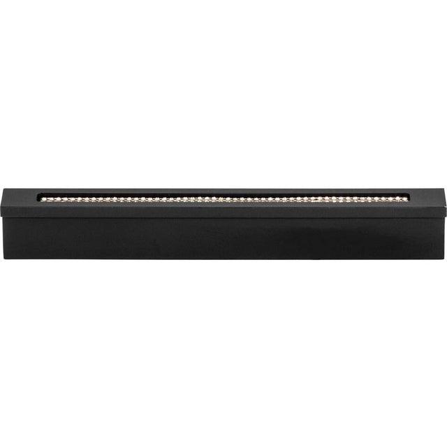 Atlas - Crystal Bar Inset Thin Pull 3 3/4 Inch (c-c) Matte Black - Matte Black
