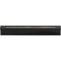 Atlas - Crystal Bar Inset Thin Pull 3 3/4 Inch (c-c) Matte Black - Matte Black
