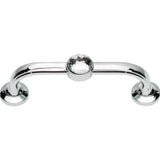 Legacy Crystal Bracelet Pull 3 Inch (c-c) Matte Black