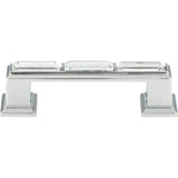 Atlas - Legacy Crystal Pull 3 Inch (c-c) Polished Chrome - Polished Chrome