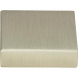 Atlas - Thin Square Knob 1 1/4 Inch Brushed Nickel - Brushed Nickel