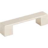 Wide Square Pull 3 3/4 Inch (c-c) Brushed Nickel