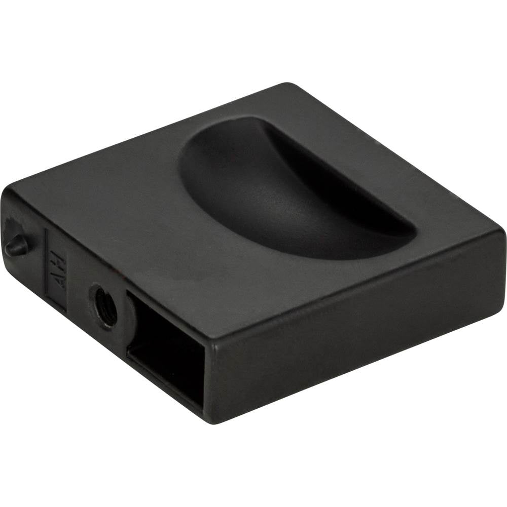 Thin Square Knob 1 1/4 Inch Matte Black