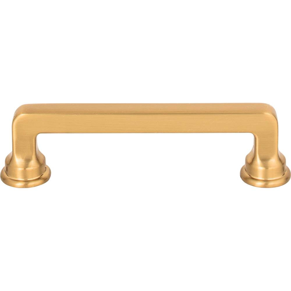 Atlas - Oskar Pull 3 3/4 Inch (c-c) Warm Brass - Warm Brass