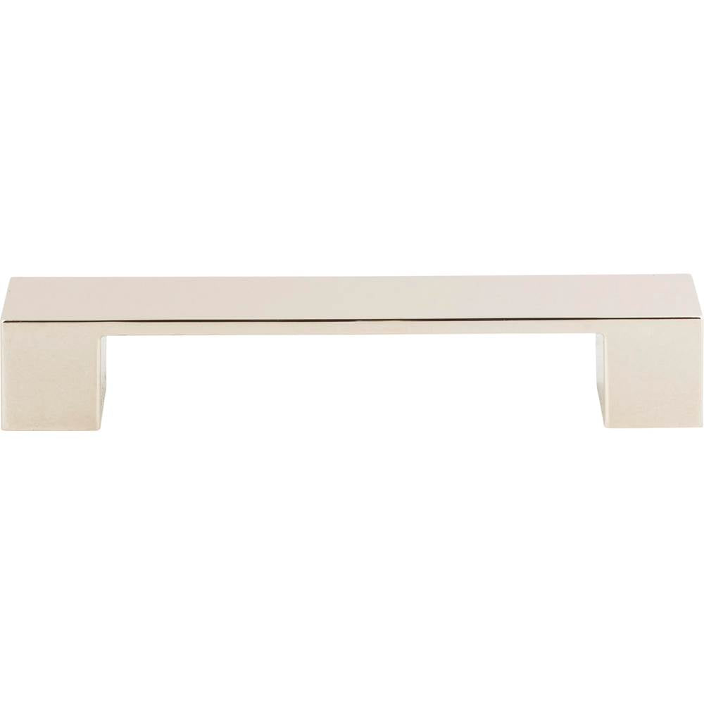 Atlas - Wide Square Pull 5 1/16 Inch (c-c) Polished Nickel - Polished Nickel