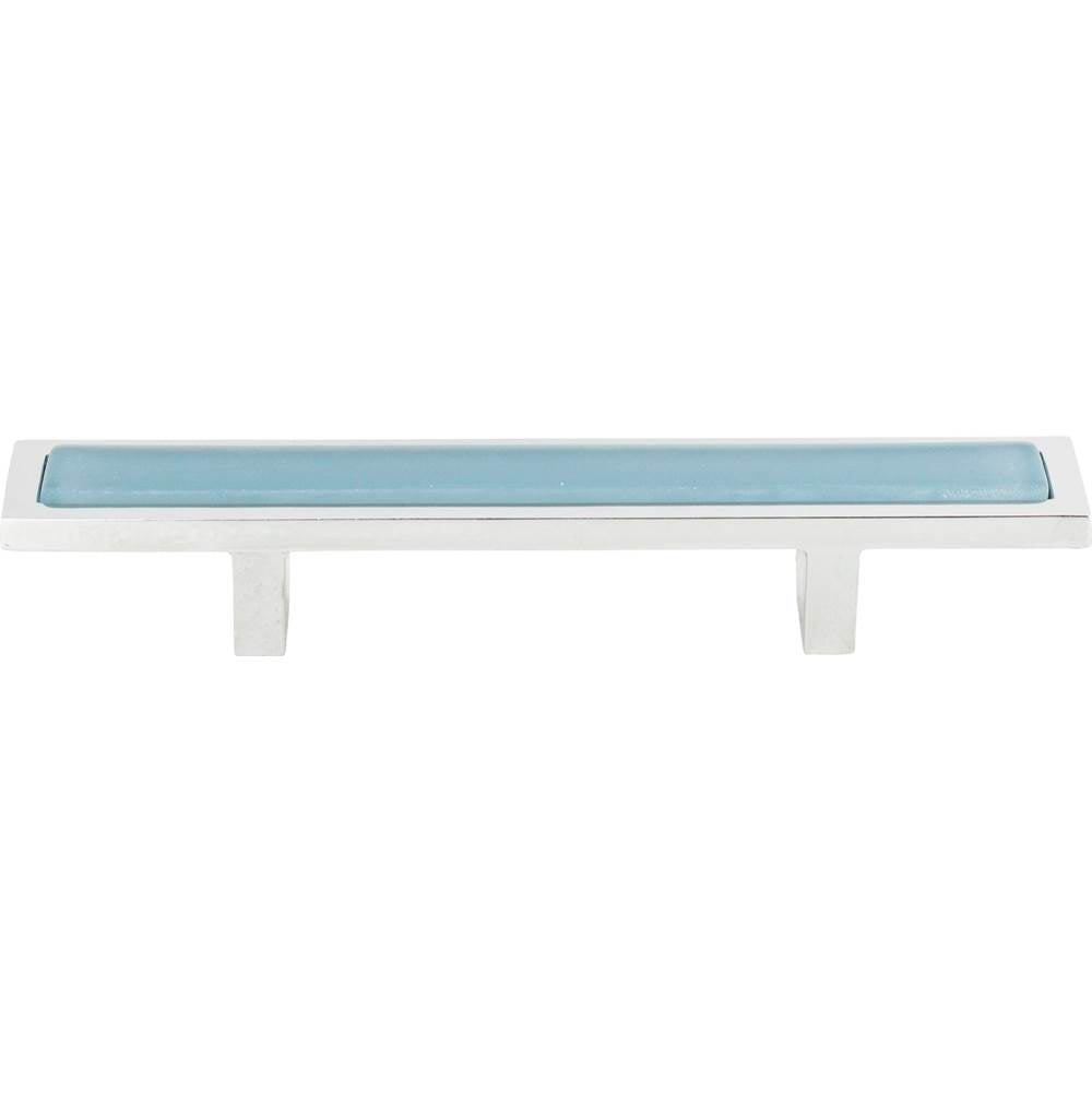 Atlas - Spa Blue Pull 3 Inch (c-c) Polished Chrome - Polished Chrome