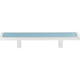 Atlas - Spa Blue Pull 3 Inch (c-c) Polished Chrome - Polished Chrome