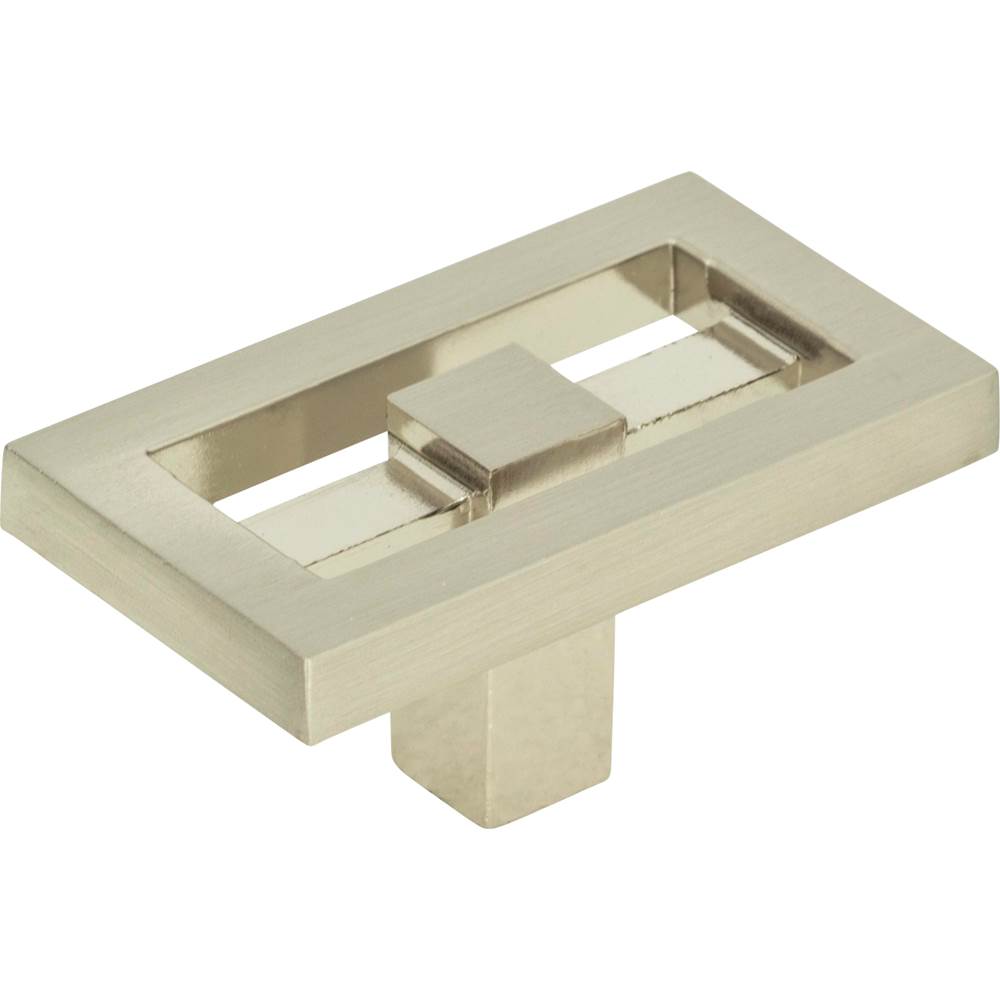 Nobu Rectangle Knob 1 3/4 Inch Matte Black