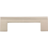 Atlas - Round Rail Pull 3 3/4 Inch (c-c) Brushed Nickel - Brushed Nickel