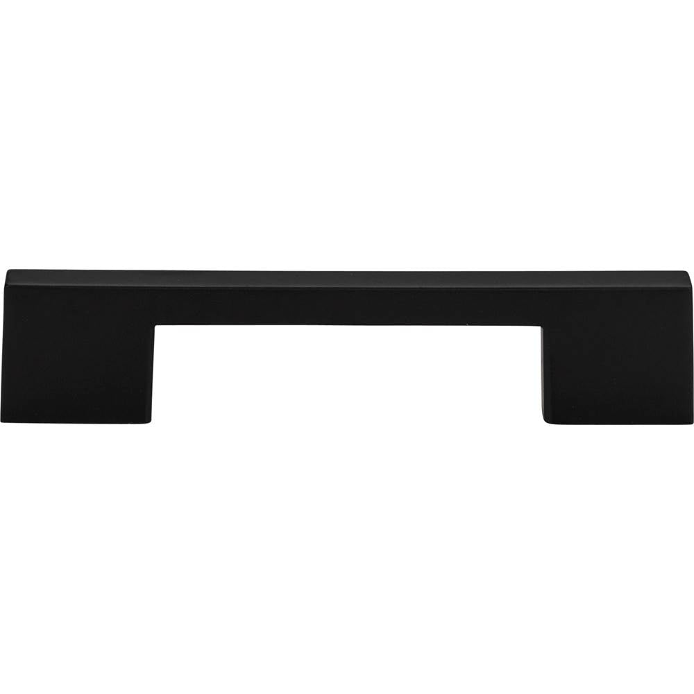 Atlas - Thin Square Pull 5 1/16 Inch (c-c) Matte Black - Matte Black