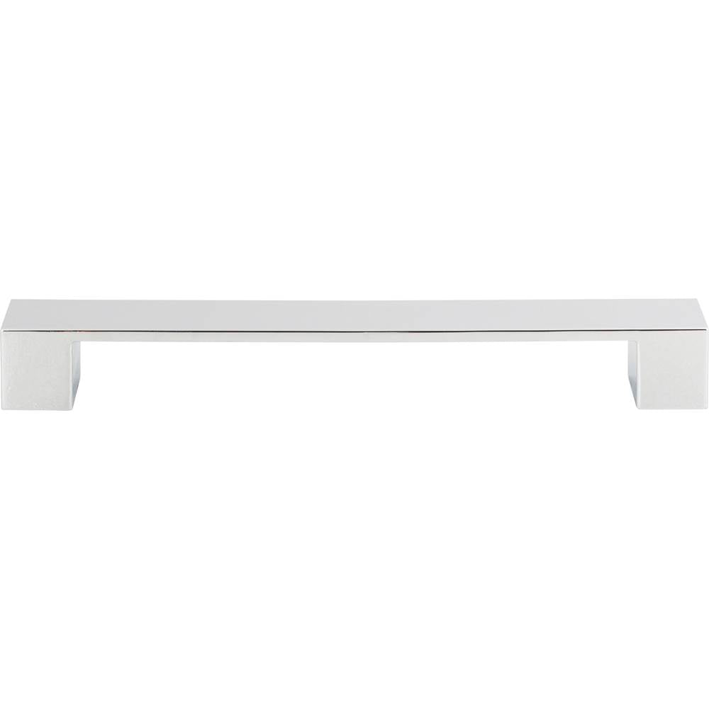 Atlas - Wide Square Pull 7 9/16 Inch (c-c) Polished Chrome - Polished Chrome