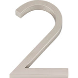 Atlas - Modern Avalon No.2 6 Inch Brushed Nickel - Brushed Nickel