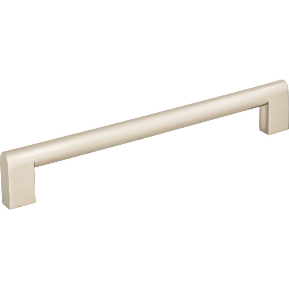 Round Rail Pull 7 9/16 Inch Matte Black