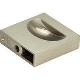 Thin Square Knob 1 1/4 Inch Matte Black