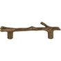 Atlas - Twig Pull 3 Inch (c-c) Burnished Bronze - Burnished Bronze