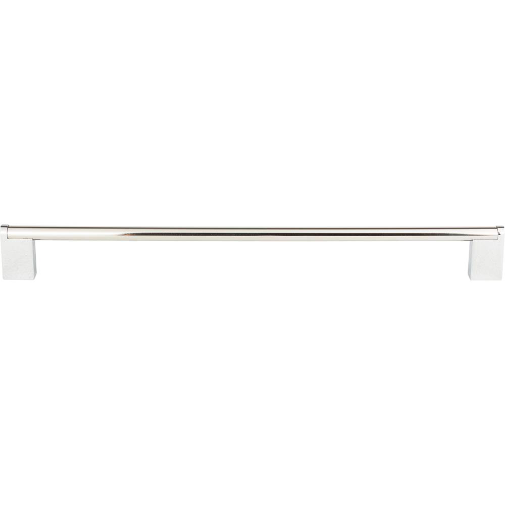 Atlas - Round 3 Point Pull 12 5/8 Inch (c-c) Polished Stainless Steel - Polished Stainless Steel