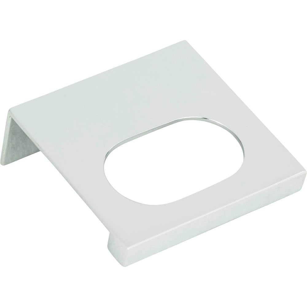 Modern Square Edge Tab Pull 1 1/4 Inch (c-c) Brushed Nickel