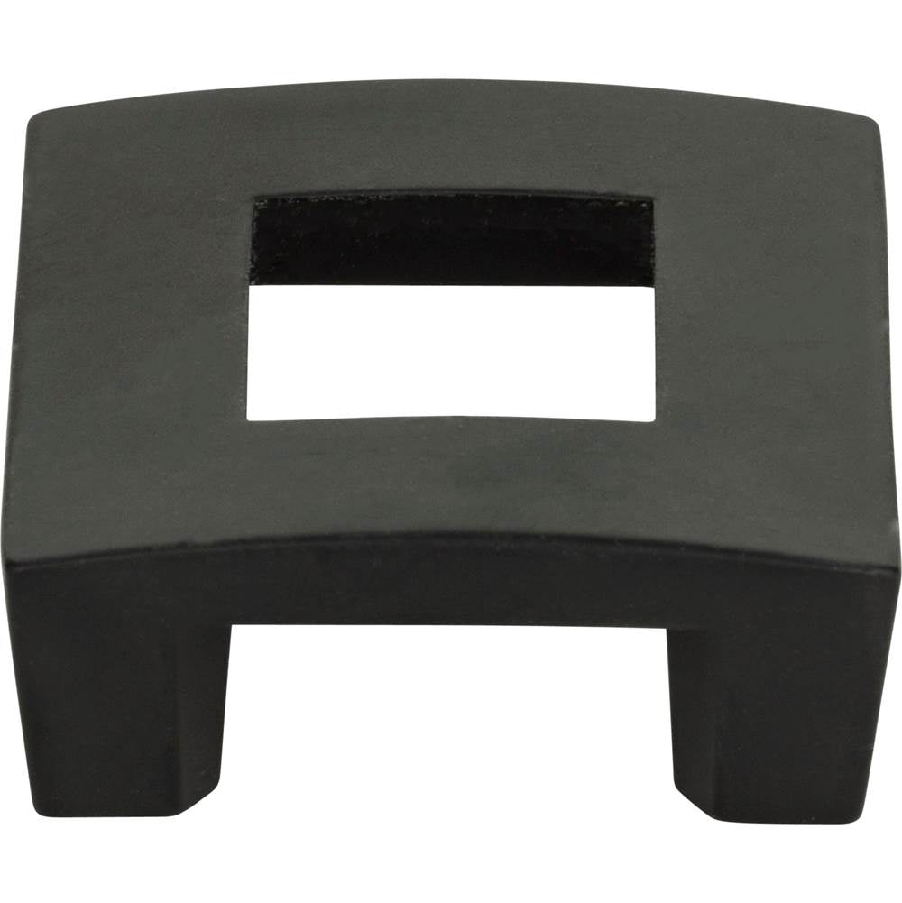 Atlas - Centinel Square Knob 1 1/4 Inch (c-c) Matte Black - Matte Black