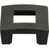 Atlas - Centinel Square Knob 1 1/4 Inch (c-c) Matte Black - Matte Black