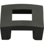 Atlas - Centinel Square Knob 1 1/4 Inch (c-c) Matte Black - Matte Black