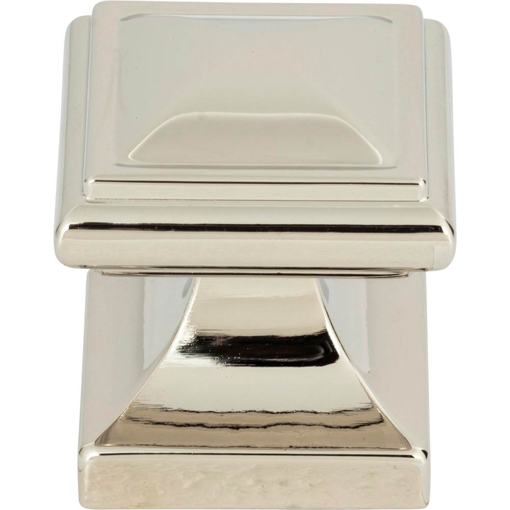 Atlas - Wadsworth Knob 1 1/4 Inch Polished Nickel - Polished Nickel