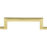 Atlas - Campaign Bar Pull 3 3/4 Inch (c-c) Polished Brass - Polished Brass