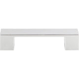 Atlas - Wide Square Pull 3 3/4 Inch (c-c) Polished Chrome - Polished Chrome