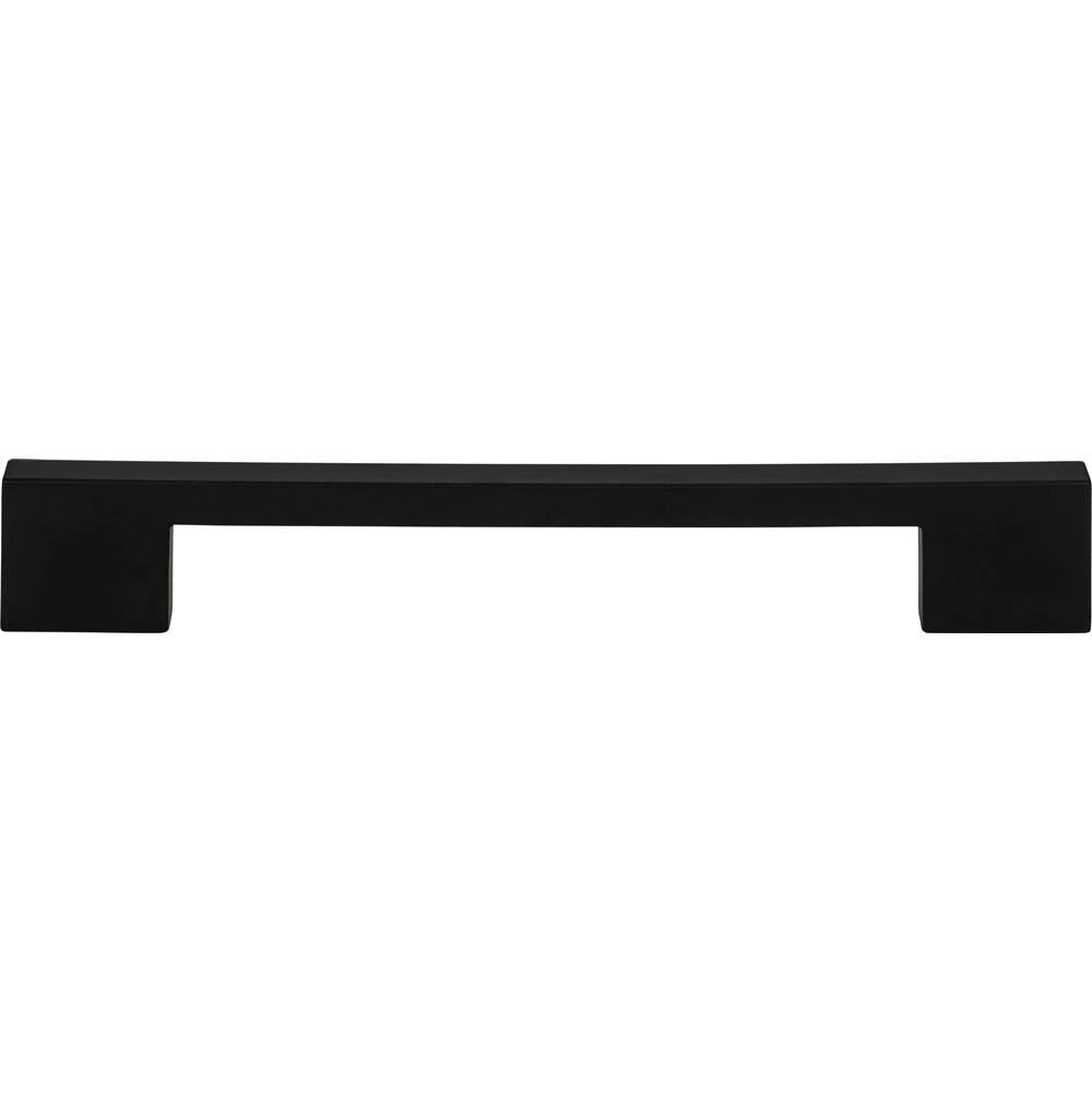 Atlas - Thin Square Pull 7 9/16 Inch (c-c) Matte Black - Matte Black