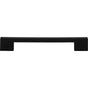 Atlas - Thin Square Pull 7 9/16 Inch (c-c) Matte Black - Matte Black