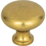 Atlas - Round Knob 1 1/4 Inch Vintage Brass - Vintage Brass