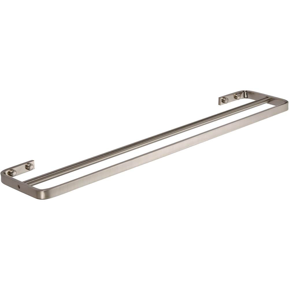 Atlas - Solange Bath Towel Bar 24 Inch Double Brushed Nickel - Brushed Nickel