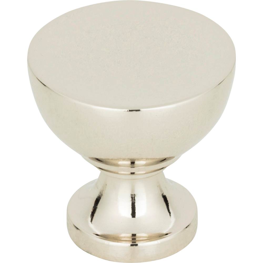 Atlas - Shelley Round Knob 1 1/4 Inch Polished Nickel - Polished Nickel
