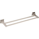 Atlas - Gratitude Bath Towel Bar 24 Inch Double Brushed Nickel - Brushed Nickel