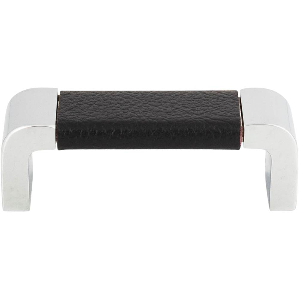 Atlas - Paradigm Pull 3 Inch (c-c) CH and Black Leather - Polished Chrome,Black Leather