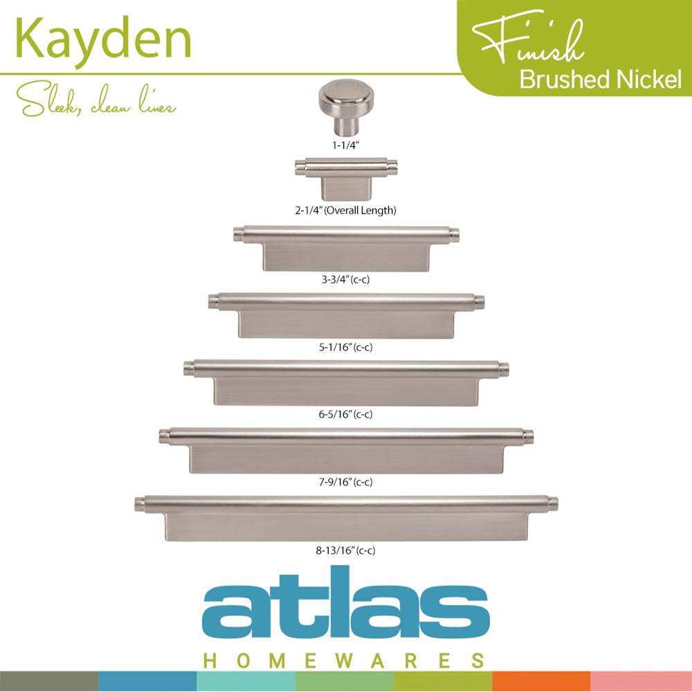 Kayden T-Knob 2 1/2 Inch Matte Black