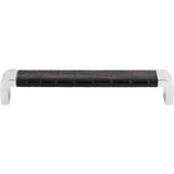 Atlas - Paradigm Pull 6 5/16 Inch (c-c) CH and Black Croc Leather - Polished Chrome, Black Croc Leather