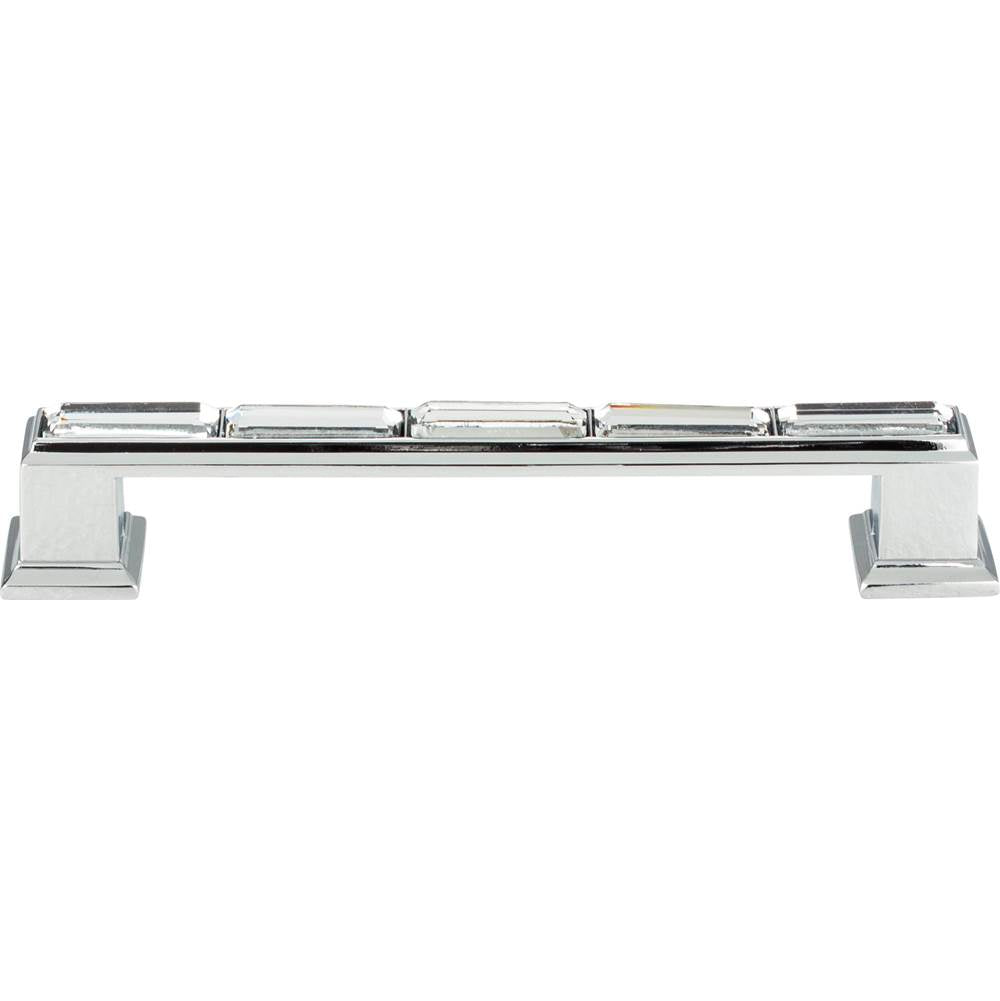 Atlas - Legacy Crystal Pull 5 1/16 Inch (c-c) Polished Chrome - Polished Chrome
