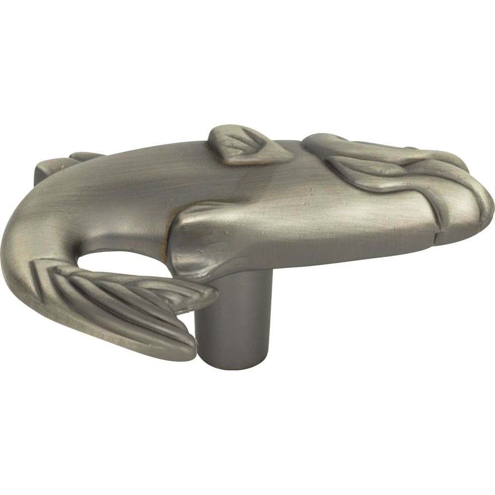 Atlas - Fish Knob 2 1/4 Inch Pewter - Pewter