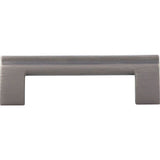 Atlas - Round Rail Pull 3 3/4 Inch (c-c) Slate - Slate