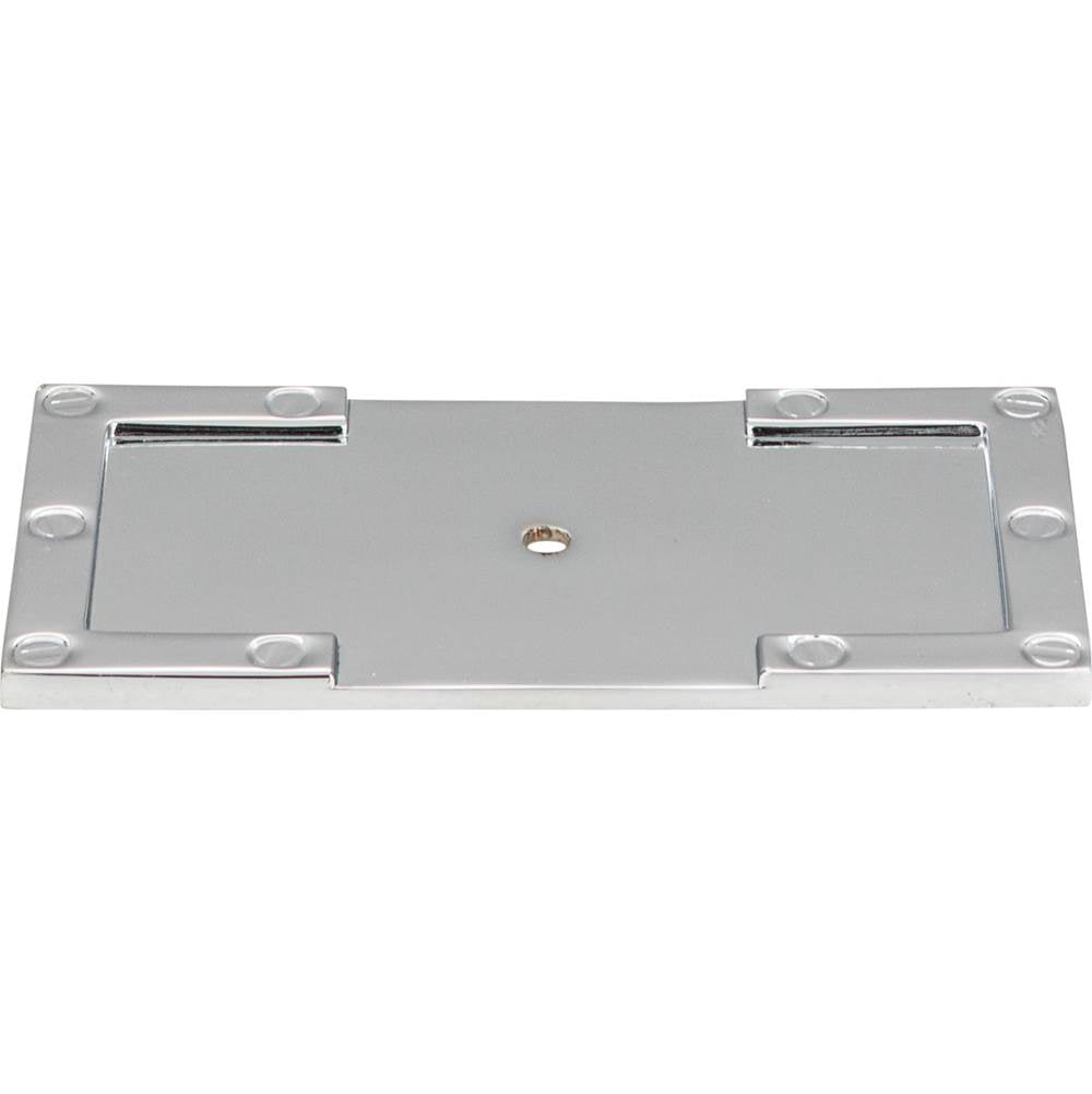 Atlas - Campaign L-Bracket Backplate 3 11/16 Inch Polished Chrome - Polished Chrome