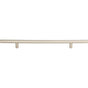 Atlas - Linea Rail Pull 9 1/16 Inch (c-c) Brushed Nickel - Brushed Nickel