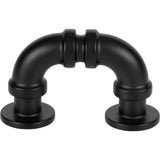 Atlas - Steam Punk Finger Pull 1 5/16 Inch (c-c) Matte Black - Matte Black