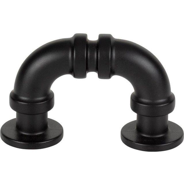 Atlas - Steam Punk Finger Pull 1 5/16 Inch (c-c) Matte Black - Matte Black