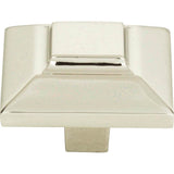 Atlas - Trocadero Large Square Knob 1 1/2 Inch Polished Nickel - Polished Nickel
