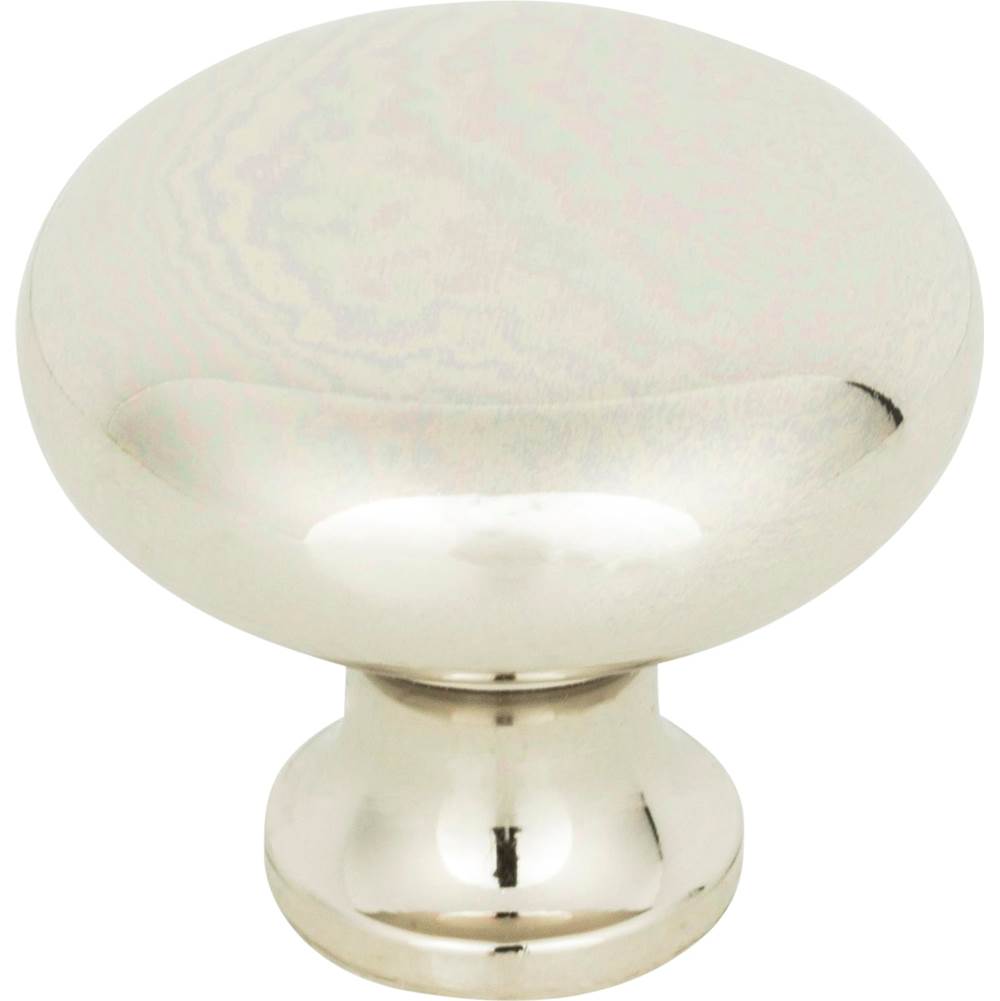 Atlas - Round Knob 1 1/4 Inch Polished Nickel - Polished Nickel