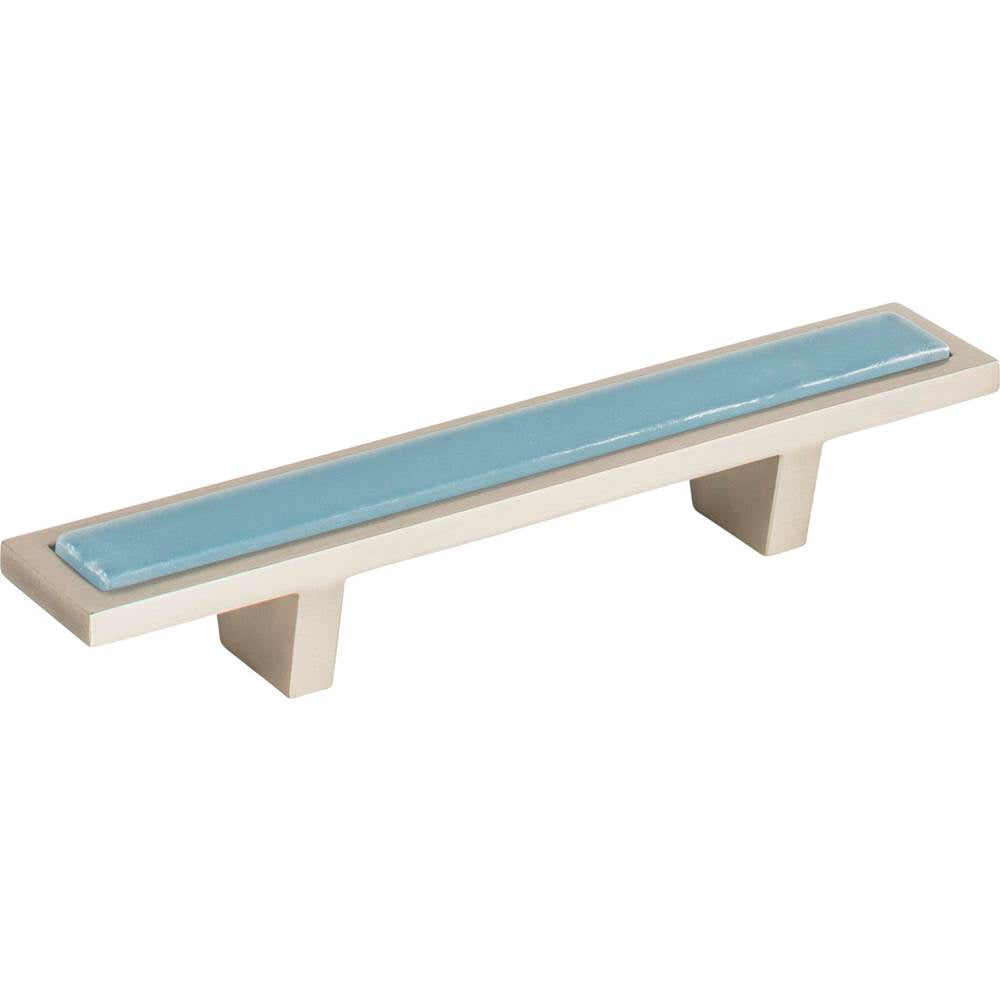 Spa Blue Pull 3 Inch (c-c) Brushed Nickel