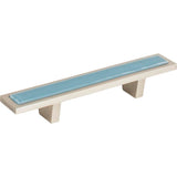 Spa Blue Pull 3 Inch (c-c) Brushed Nickel