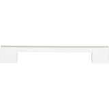 Atlas - Thin Square Pull 7 9/16 Inch (c-c) High White Gloss - High Gloss White